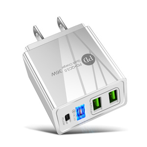 Adaptateur de charge rapide 4 USB 36W - <span class=keywords><strong>Chargeur</strong></span> mural USB Type C - Compatible avec le <span class=keywords><strong>chargeur</strong></span> <span class=keywords><strong>iPhone</strong></span> <span class=keywords><strong>12</strong></span> pour <span class=keywords><strong>iPhone</strong></span> <span class=keywords><strong>12</strong></span> Pro Max - Product Image 4
