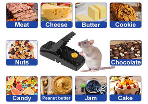 Trampas para ratones de plástico reutilizables, trampa rápida de alta sensibilidad para ratas, atrapador de ratones seguro y eficaz para interiores, exteriores, hogar y jardín - Product Image 4