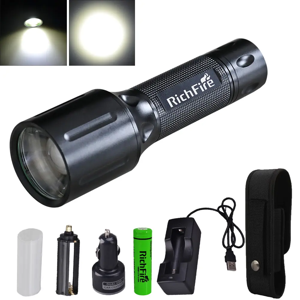 1000 Lumens 5Modes 18650 Battery Tactical Led Torch Light Rechargeable AAA Led Flashlight Linterna