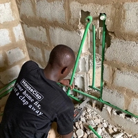 Matériaux de plomberie PN25 20-110mm filetage en laiton coude en T polypropylène PPR connexion Double Union plastique coulée raccords en T
