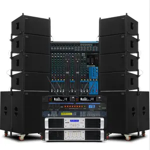 complete set passive line array powered pa speakers and 18 inch bass with amplifier for stage prefomance powered speaker