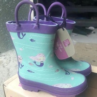 Nouvelles bottes de pluie pour enfants, garçons et filles, en tube de caoutchouc, imperméables et antidérapantes, design mixte, chaussures d'eau