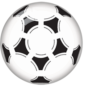 Ballon de jeu gonflable pour enfants de 230 mm, imprimé en couleur, en PVC, jouet d'extérieur fabriqué en Europe - Product Image 1