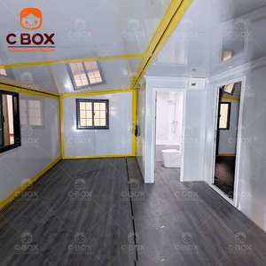 Casa Contenedor Expandible Prefabricada Cbox de Instalación Rápida, Casa Móvil Portátil Tipo Villa Amarilla de 40 pies con Dormitorio para Campamentos - Product Image 5