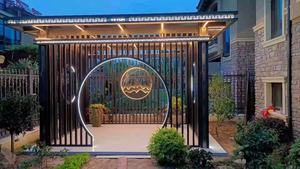 Pavillon <span class=keywords><strong>de</strong></span> <span class=keywords><strong>jardin</strong></span> contemporain en alliage d'<span class=keywords><strong>aluminium</strong></span> et verre 6x3, directement <span class=keywords><strong>de</strong></span> l'usine - Utilisation extérieure pour mariages et appartements, véranda extérieure - Product Image 2