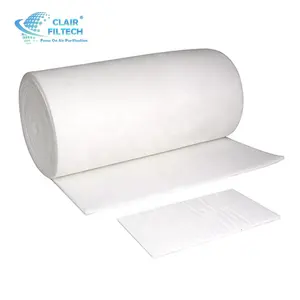 Filtro de techo blanco para cabina de pulverización, tela de algodón y poliéster, Hepa para G2, G3, G4, F5