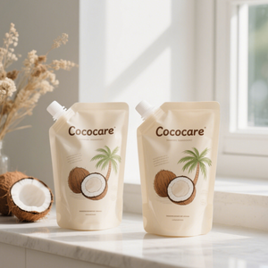 Sachet Doypack personnalisé imprimé 250ML 500ML 1L pour lessive, shampoing, savon liquide pour les mains, recharge avec bec verseur - Product Image 1