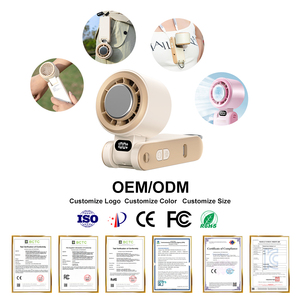 2025 13000prm có thể sạc lại xách tay Mini Fan 3000mAh chất lượng cao USB cầm tay Fan nhựa bán dẫn làm mát CE KC vv - Product Image 2