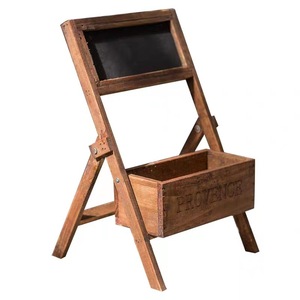 Soporte de Madera para Macetas, Estilo Rústico, Uso Interior y Exterior, de Una Sola Capa, Material de Madera, Decoración del Hogar, Exhibición para Balcón - Product Image 5