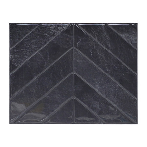 2025 New 3D v-hình dạng thiết kế vỏ và dính tường gạch backsplash cho DIY trang trí