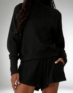 Completo <span class=keywords><strong>Donna</strong></span> di Alta Qualità: <span class=keywords><strong>Felpa</strong></span> a Collo Alto Manica Lunga e Pantaloni Casual per Yoga e Fitness - Product Image 3