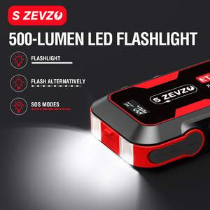 Arrancador de Baterías Portátil S ZEVZO ET03 2000A 12V para Motores de Gasolina de 7.5L y Diésel de 6.5L, Camiones - Product Image 6