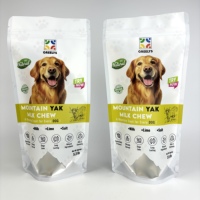 Pochette personnalisée en plastique Mylar avec fermeture éclair, anti-odeur, en feuille d'aluminium de qualité alimentaire pour friandises pour animaux (chats, chiens), chewing-gum et aliments en conserve