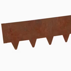 Bordure de <span class=keywords><strong>jardin</strong></span> <span class=keywords><strong>en</strong></span> acier rouillé naturel rouge, protection unique <span class=keywords><strong>en</strong></span> forme de dent, bande de délimitation fixe non traitée, séparateur paysager - Product Image 1