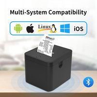 Imprimante thermique de reçus de bureau 2 en 1 en gros, compatible avec Android, iOS, Windows, papier thermique
