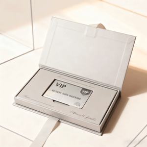 Boîte cadeau biodégradable, recyclable, en matériaux recyclés, rigide, étanche, boîte cadeau pour cartes de visite, fermeture magnétique, luxe VIP - Product Image 3