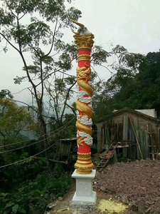 Rồng và Phượng Roman trụ cột khuôn xây dựng đền mô hình làm bằng nhựa ABS bền rồng phượng cột tiêm khuôn - Product Image 4