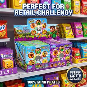 Caramelos Explosivos de 1.5g con Bloques de Píxeles, Caja Sorpresa con Juguetes de Caramelos, Juego de Caja Sorpresa para Niños con Bloques de Construcción para Bolsas de Regalo - Product Image 3