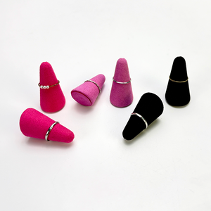 Exhibidor de Joyería Redondo de Plástico de Lujo Resistente a los Arañazos, Soporte para Anillos y Pendientes, Accesorios para Mostrador, Contenedor de Joyería para Exhibición en Vivo - Product Image 2