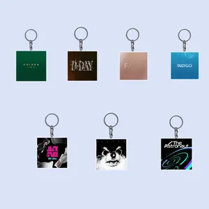 KPOP Idol Bangtan Boys JUNGKOOK V JIMIN JIN SUGA RM Solo Album Cover Plastic Keyring Acrylic Keychain