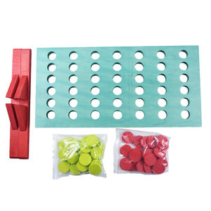 Petites pièces de jeu de société en bois de qualité supérieure, <span class=keywords><strong>4</strong></span> dans une rangée, connecter quatre dans une rangée - Product Image 3