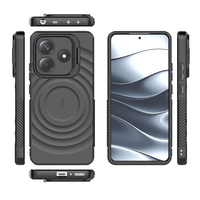 Étui de téléphone pour Redmi Note 14 Pro Plus 14 Pro 14, protection robuste, antichoc, armure, ondulation magnétique, béquille pour appareil photo