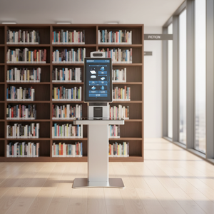 جهاز ذكي لإدارة المكتبات بتقنية RFID وذكاء اصطناعي مع نظام إدارة سحابي للخدمة الذاتية - Product Image 1