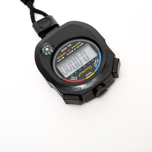 2026 Electronic Sports Stopwatch Single Lap Split Digital Timer Waterproof Shockproof Design Soccer Swimming Running Coach Use