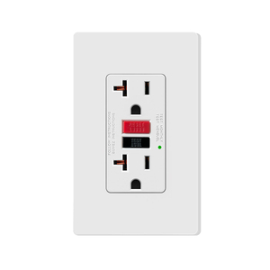 Wall Mounted Industrial Lamp <strong>Socket</strong> Receptacle In Garage 3 Prong 20a Double Gfci UL Electric Commercial Electrical Outlets Safe - Product Image 4