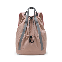 Sac à dos imperméable à cordon pour femmes et hommes sac à dos de gymnastique sac de badminton pour étudiants sac de sport à cordes