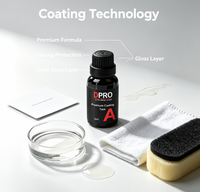 Revêtement céramique liquide haute dureté anti-rayures hydrofuge autonettoyant à base de fluor pour la protection de la peinture automobile brillant