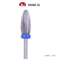 SHUANGJIA Embouts de ponceuse à ongles en carbure de tungstène, forme balle, coupe droite, pour enlever rapidement le gel, outil de haute qualité