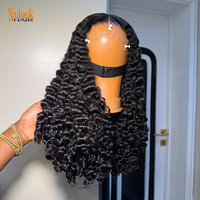 Perruques en cheveux humains bouclés birmans de luxe les plus populaires, perruques frontales en dentelle HD 13x4 13x6 en cheveux bruts pour femmes noires