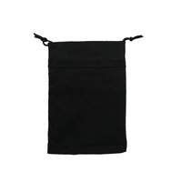 Sac en coton calicot noir de grande taille avec logo personnalisé, sublimation, écologique, réutilisable, sac à chaussures, cadeau d'entreprise, sac à cordon en coton