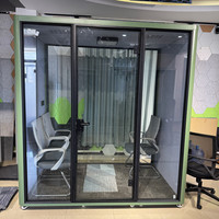 Portable 1-4 personnes bureau stand Pod espace de travail privé intérieur insonorisé réunion téléphone cabine préfabriqué Pod bureau fournisseur