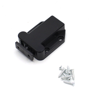 Dispositif d'auto-fermeture pour porte cachée Beetle, mécanisme de rebond magnétique pour porte d'armoire, plastique noir, design minimaliste - Product Image 1