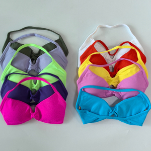 Sin Logotipo, Conjunto Deportivo de 2 Piezas para Mujer, Shorts de Cintura Alta con Efecto Scrunch, Sujetador Deportivo con Tirantes, Ropa Deportiva sin Costuras para Gimnasio y Yoga, Color Sólido - Product Image 3