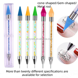 Venta caliente doble cabeza clavo punto taladro pluma <span class=keywords><strong>uñas</strong></span> Gel diamante crayón cera cabeza <span class=keywords><strong>uñas</strong></span> accesorios taladro HERRAMIENTA DE MANICURA - Product Image 2