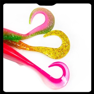 เหยื่อปลอมพีวีซีสองสี ขนาด 9.4 ซม. น้ำหนัก 4.1 กรัม ตา 3 มิติ หางโค้ง สำหรับตก<span class=keywords><strong>ปลา</strong></span>ทะเล - Product Image 5