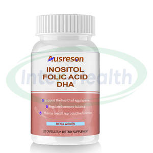 Ausreson Halal Multivitamine Vitamine B9 Acide Folique Supplément de Soins de Santé pour Femmes Acide Folique Prénatal + Dha Inositol Comprimés - Product Image 2