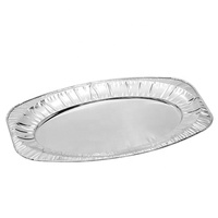 Plateau de service ovale V2 de 17 pouces, grande assiette en aluminium pour fêtes, plateau de présentation, style arabe, Europe, Royaume-Uni, usine de Ningbo OV17