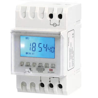 THC8A-1C 16amp 240V Saklar Kontrol Waktu Mikro Komputer yang Dipasang di Rel Din Saklar Pengatur Waktu Kontrol Waktu