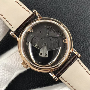 Opulent Limited Edition Automatic Mechanical Skeletonized <b>Rose</b> Gold Case White Sub Dial Precision Heritage Elite Gentlemen Watch - Product Image 3