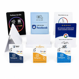 Cartes NFC Google Review en PVC avec puce 215, Carte tactile pour avis positifs NB-M86B, Durée de vie effaçable de 100 000 utilisations pour la promotion des restaurants et des salons de thé - Product Image 2