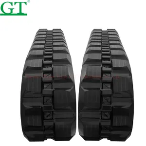 Skid Steer Rubber Track Chassis 420x100x54 400x72.5x74 Tractor Rubber Tracks Agriculture