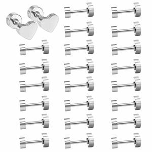 Pendientes de Acero Inoxidable con Forma de Corazón, Mezcla de Colores, Joyería de Moda para Hombre, Venta al por Mayor, Alta Calidad, Románticos - Product Image 6