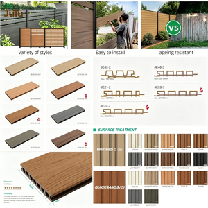 Pannello di recinzione con palo interrato nero in WPC effetto legno per recinzione a doghe, ideale per pareti divisorie esterne e giardini - Product Image 2