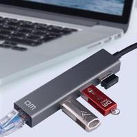 CHB011 PC USB Hub con 3 puertos y 100MBPS Ethernet 3 puertos DM para PC en stock