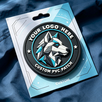 Vente directe usine : Patchs PVC personnalisés, badges en silicone souple 3D animaux mignons de grande et petite taille avec boucle auto-agrippante, patchs en caoutchouc personnalisés