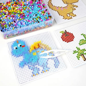 <span class=keywords><strong>Dinosaurio</strong></span> 5mm 22 colores Cuentas de hierro mixtas Kit de artes y manualidades Fuse Perler Bead Set para cuentas de fusibles - Product Image 1